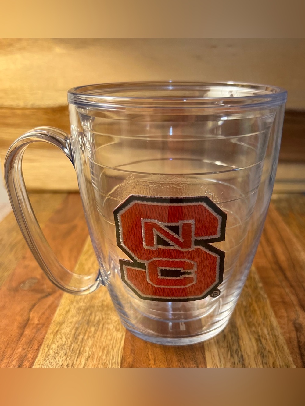 Tervis NC State Wolfpack Insulated Travel Mug with Lid 24oz Clear Red Black